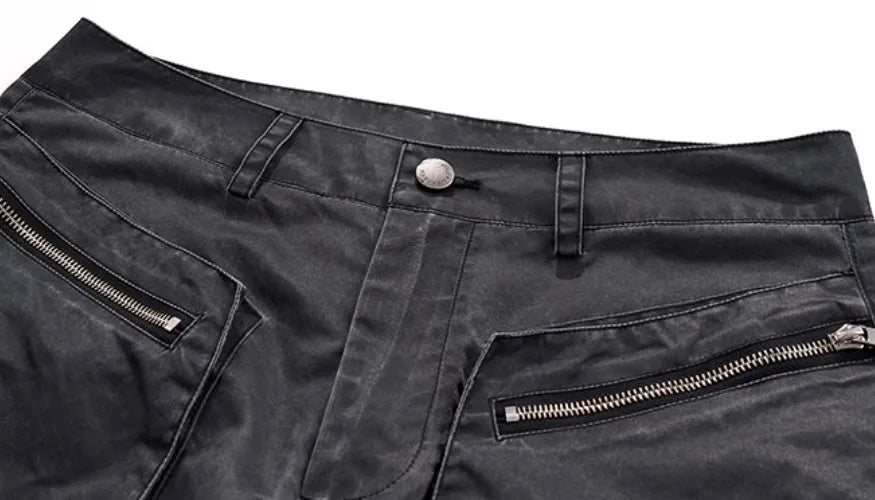 Retro three-dimensional keel casual trousers in viscose rayon fabric for summer sports wear