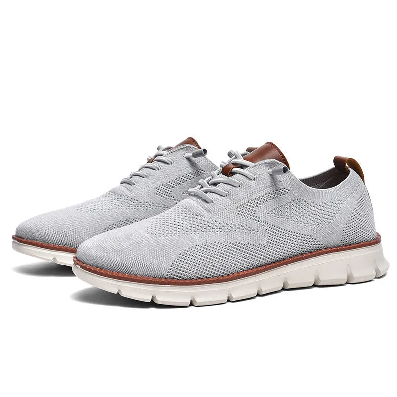 Men's flat bottomed running shoes dark blue black brown rubber sole low top lace-up tennis casual sizes 36-50