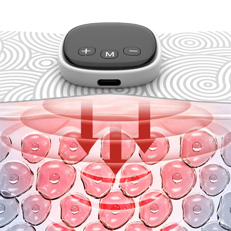Portable shoulder neck massager with remote control, 6 modes, black and white pattern, with patch and hot massage stick.