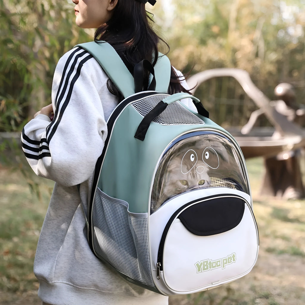 Oxford cloth cat backpack in 1028 Black with dimensions 35x27x41CM