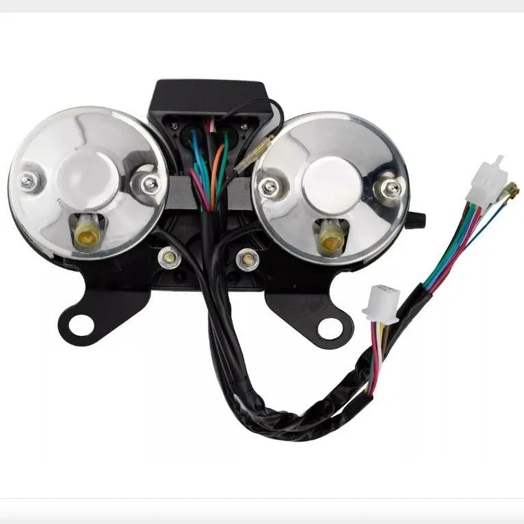 Black alloy speedometer for Italika Ft125 Dt125 Forza 125 motorcycles