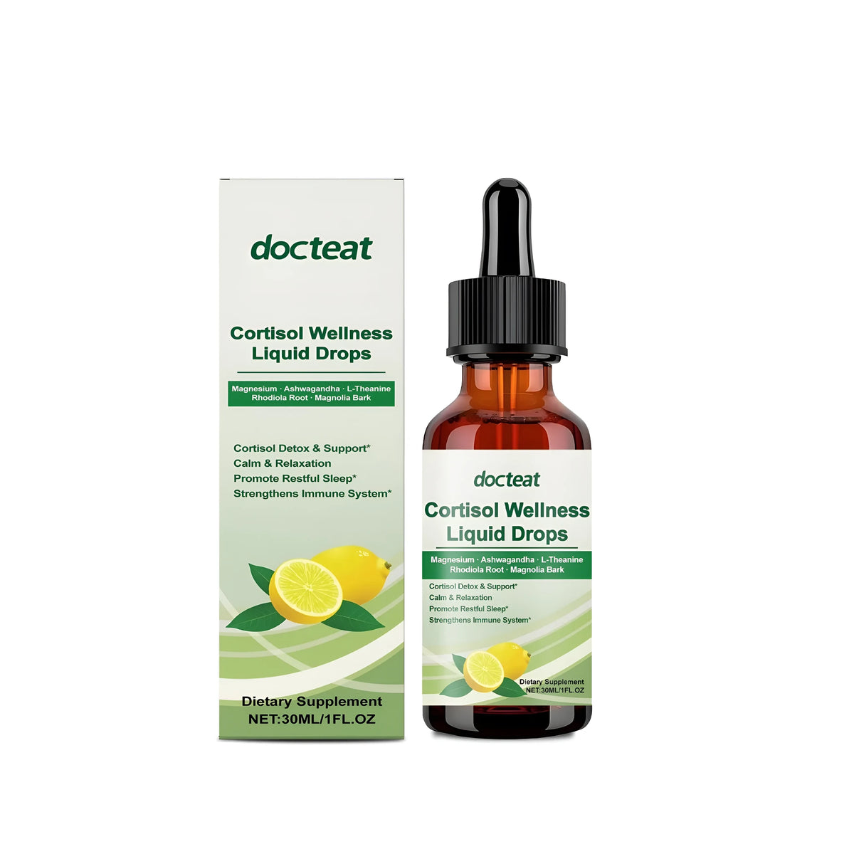 30ml bottle of traditional Chinese medicine extract supplement drops with dropper