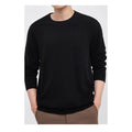 Men's regular fit pullover sweater in standard wool for autumn and winter wear