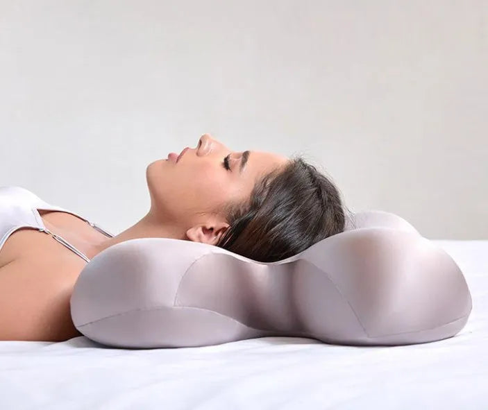 Purple memory foam pillow for side sleeping 58x40cm adult