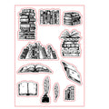 White seal coloured transparent silicone stamp measuring 11 by 16 centimetres.