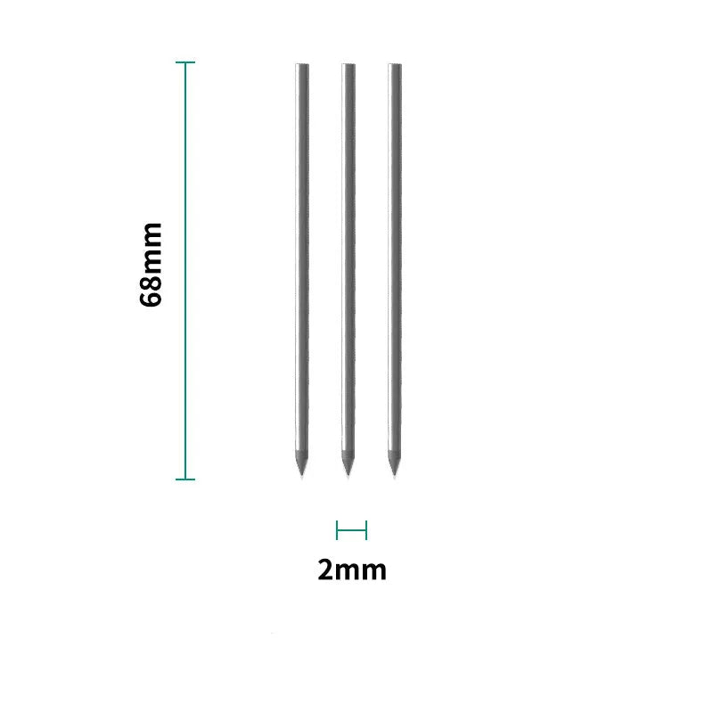 A4 loose leaf refill pad and nine metal-core pen refills for 6-hole spiral notebooks.