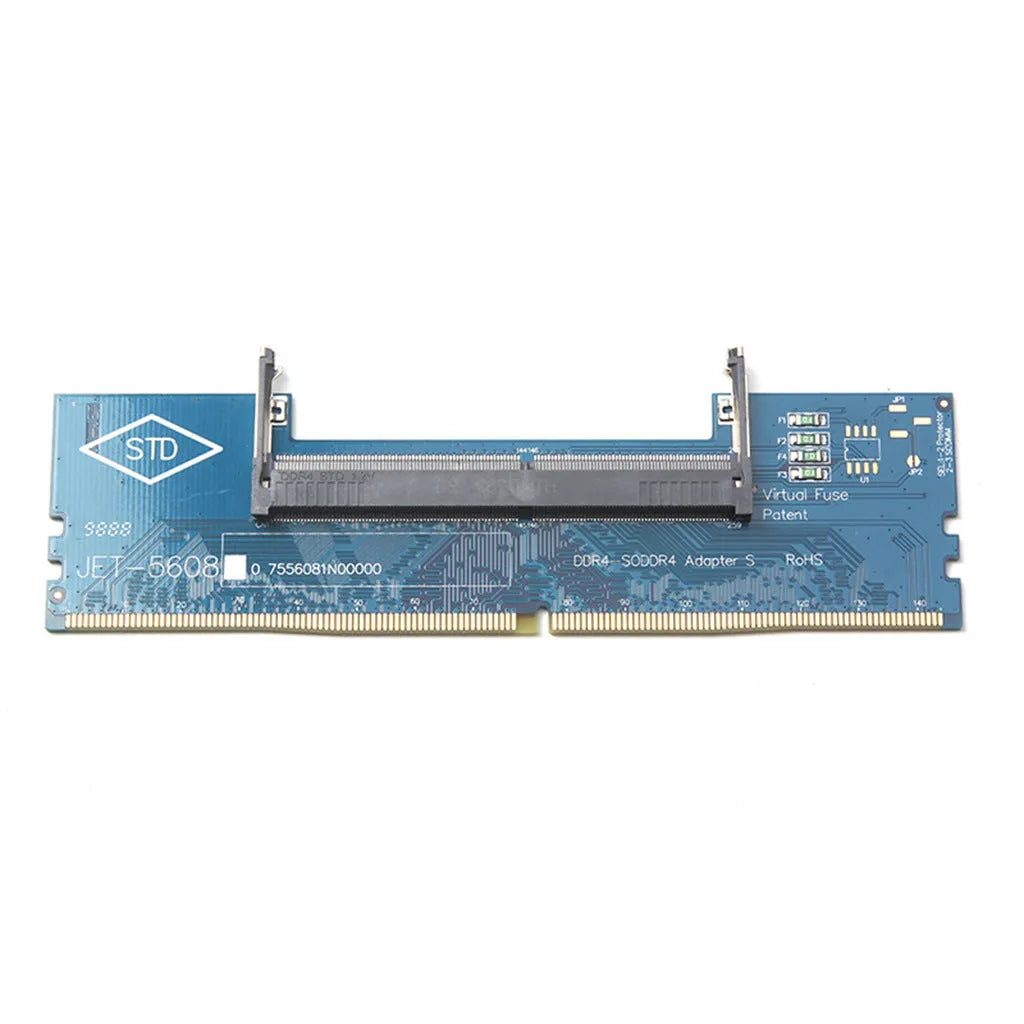 DDR4 laptop to desktop memory adapter card with electrostatic bag for testing laptop memory on desktop systems