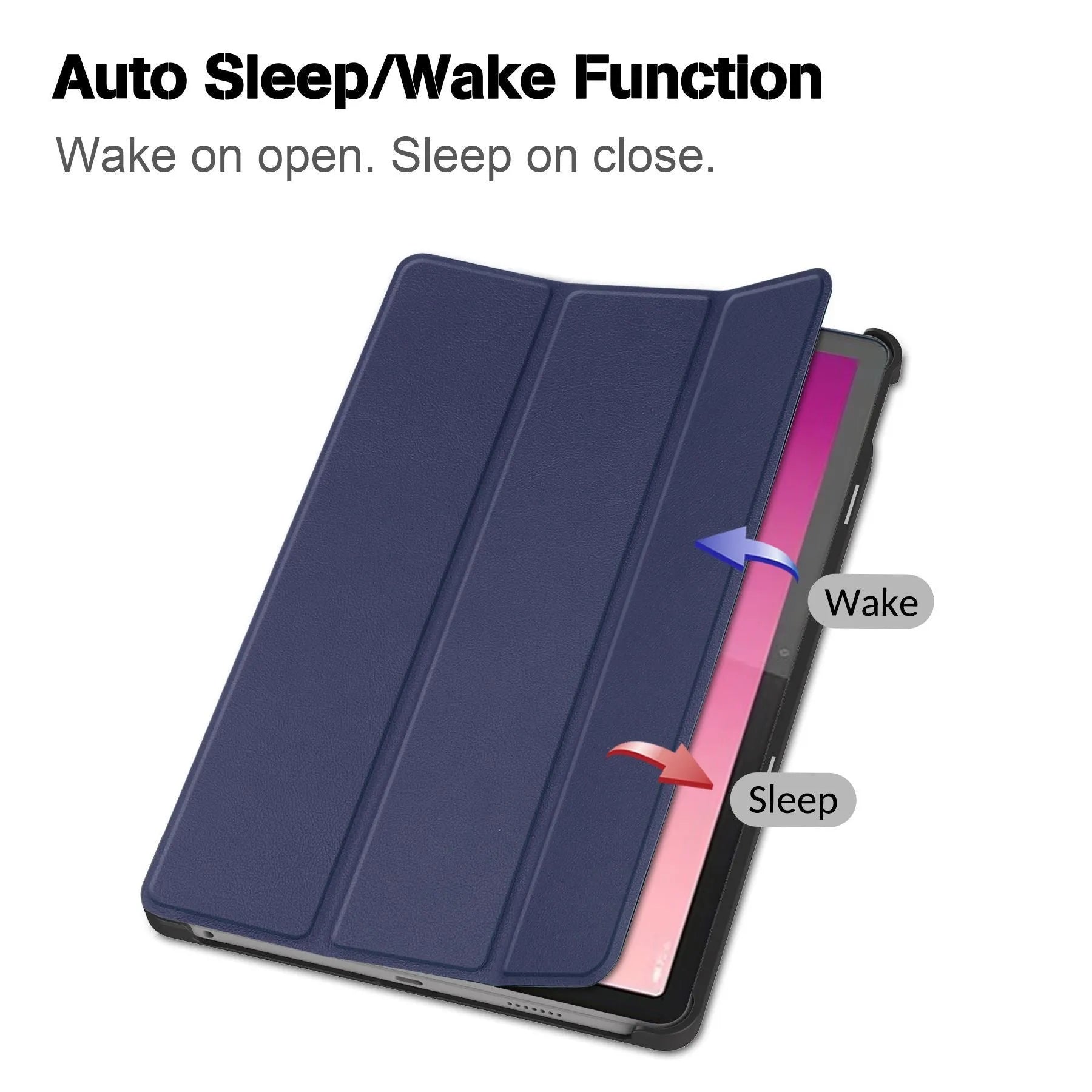 Lenovo Tab P12 tablet case with kickstand open showing galaxy print design