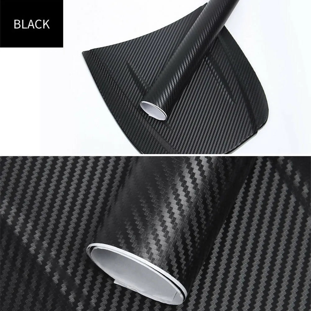 Carbon fibre vinyl sticker roll in eight colours for car decoration