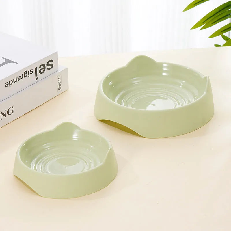 Blue ceramic dog slow feeder bowl with internal maze pattern for small, medium, and large breed puppies.