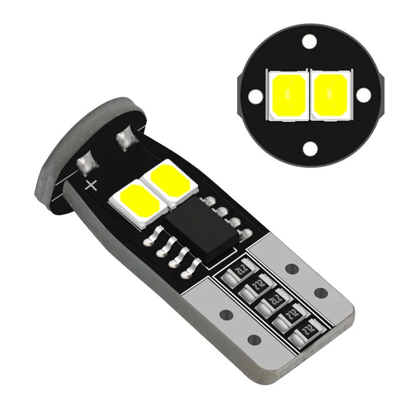 Small 10mm white LED car licence plate reading light with 2.1W power and 6000K colour temperature