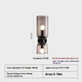 Glass wall lamp in white, blue, or smoky gray, Nordic wall sconce with light source included, 110V to 220V