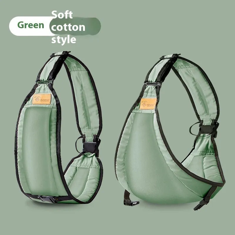 Cloth baby waist stool carrier for children up to 25kg, available in grey, black, green, and pink colours