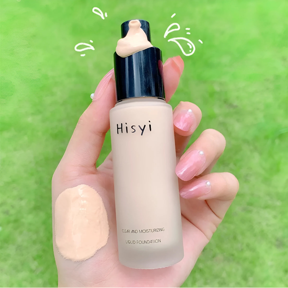 Lightweight liquid foundation 30ml bottle for neutral skin, concealing moisturising BB cream in three shades
