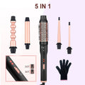 Three-tube water wave hair curler styling tool with wired power cord