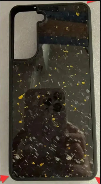 Samsung Galaxy phone case in Forged carbon fibre or 3K Twill patterns for S20, S21, S23 FE models