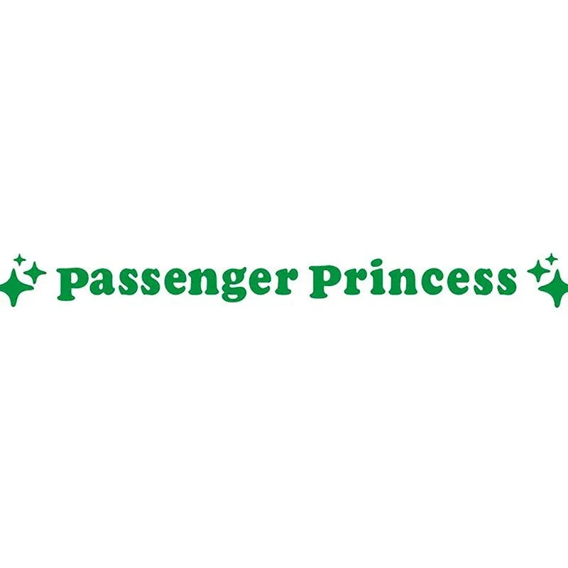 Passenger princess car sticker with 12.5cm diameter in reflective or standard colours