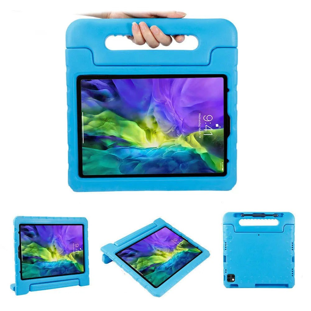 Huawei T3 9.6 EVA children's protective sleeve anti-fall tablet case in blue and rose red colours