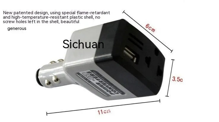 011C car cigarette lighter USB charger transformer with single output interface