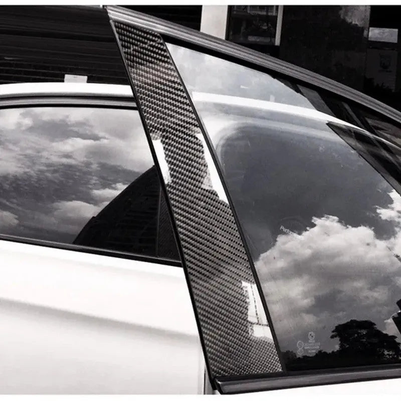 Carbon fibre pattern car door anti-collision strip in 3cm to 10cm widths and 3m to 10m lengths.