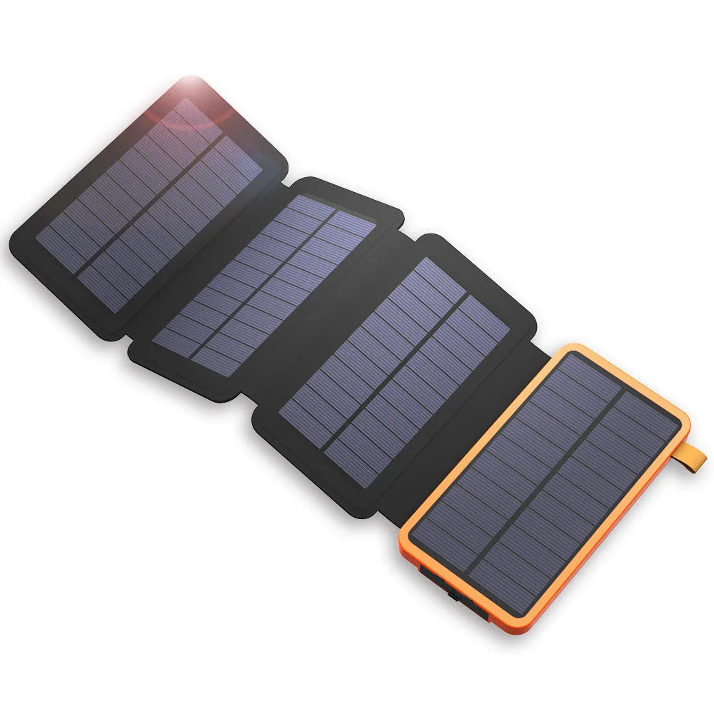 Outdoor solar phone charger with leather exterior in multiple colour options