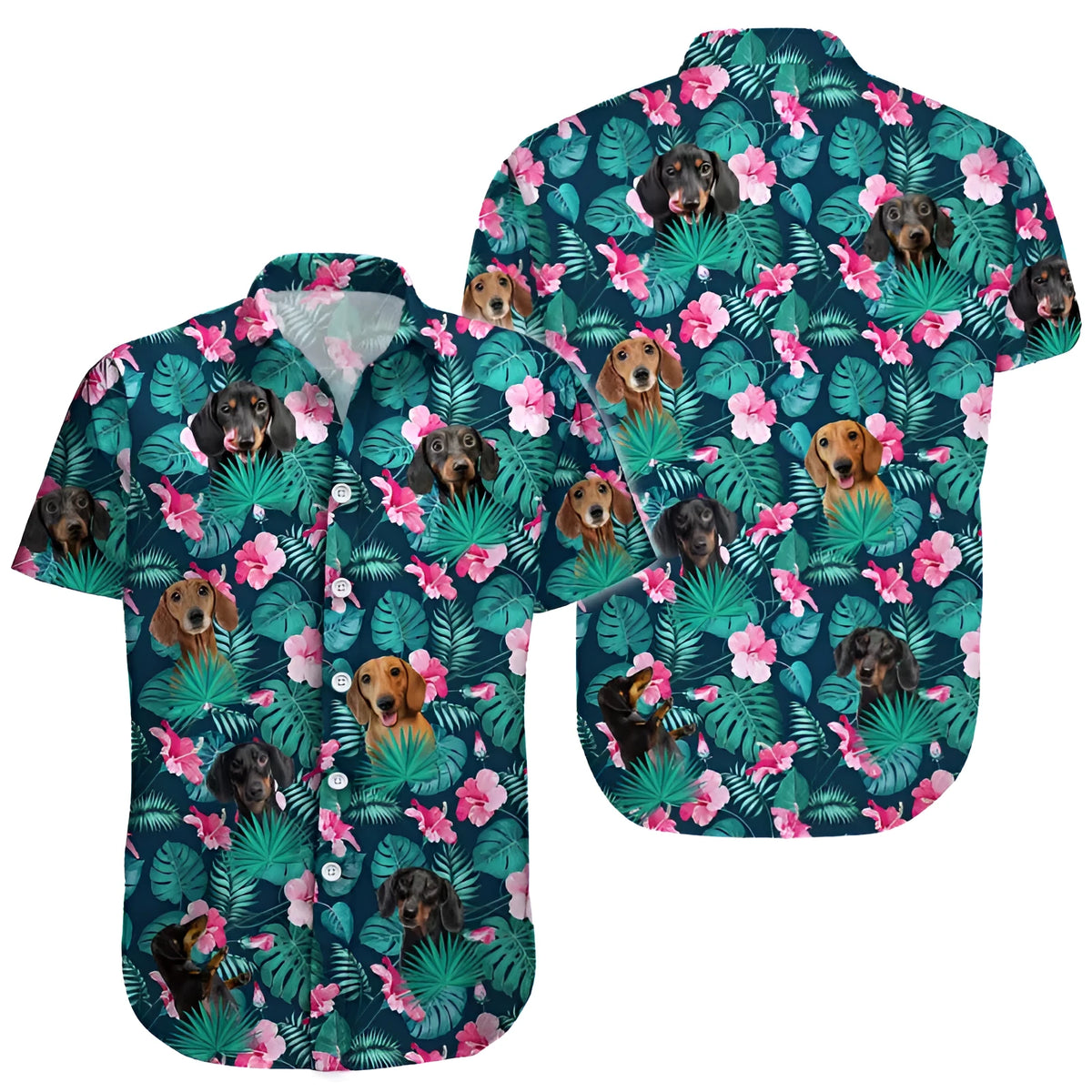 Men's 3D digital print loose fit short sleeve cardigan shirt in thin polyester, colour LTDCS08-QY718