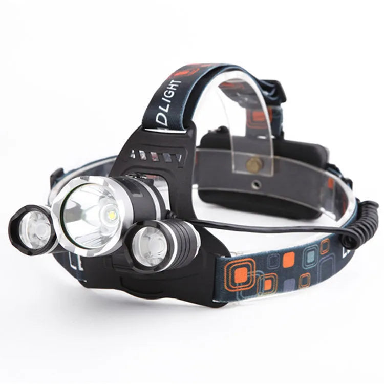 20W LED outdoor charging induction headlamp with T6 light, aluminium alloy housing, and 18650 batteries