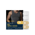 Men's anti friction chest patch pack of 50 self-adhesive stickers for running and gym use