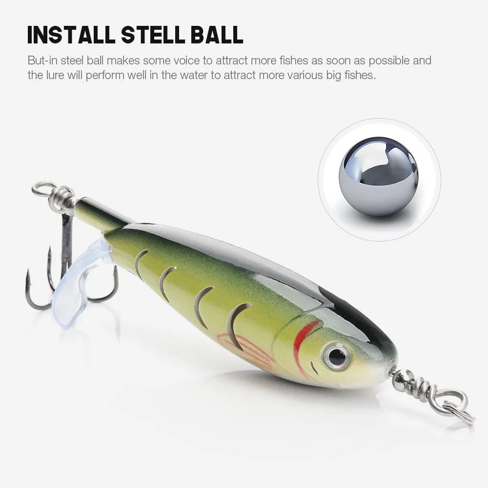 7.5cm soft plastic fishing lure with bionic design in one of five colour variations
