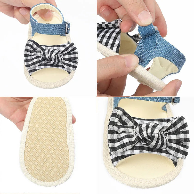 Pair of baby toddler shoes with Velcro fastening, breathable low-top upper, available in white or black, sizes 11cm to 13cm