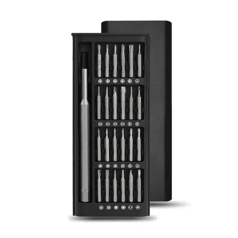 24-piece magnetic precision screwdriver set with multiple bits and handles for electronics repair