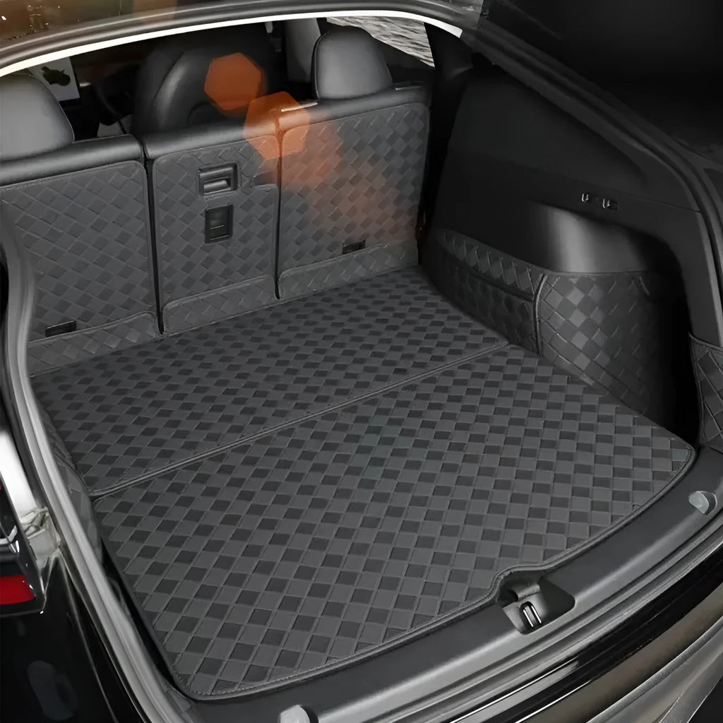 Special Car Leather Supplies trunk mat in black for Tesla Model 3 boot
