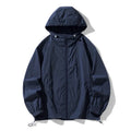 Lightweight nylon outdoor jacket in loose fit available in multiple colours including creamy-white and navy blue
