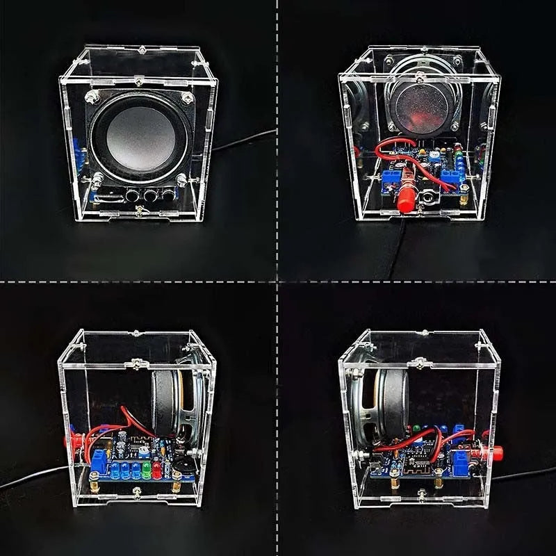 Bluetooth speaker electronic kit with PCB circuit board and components for DIY soldering