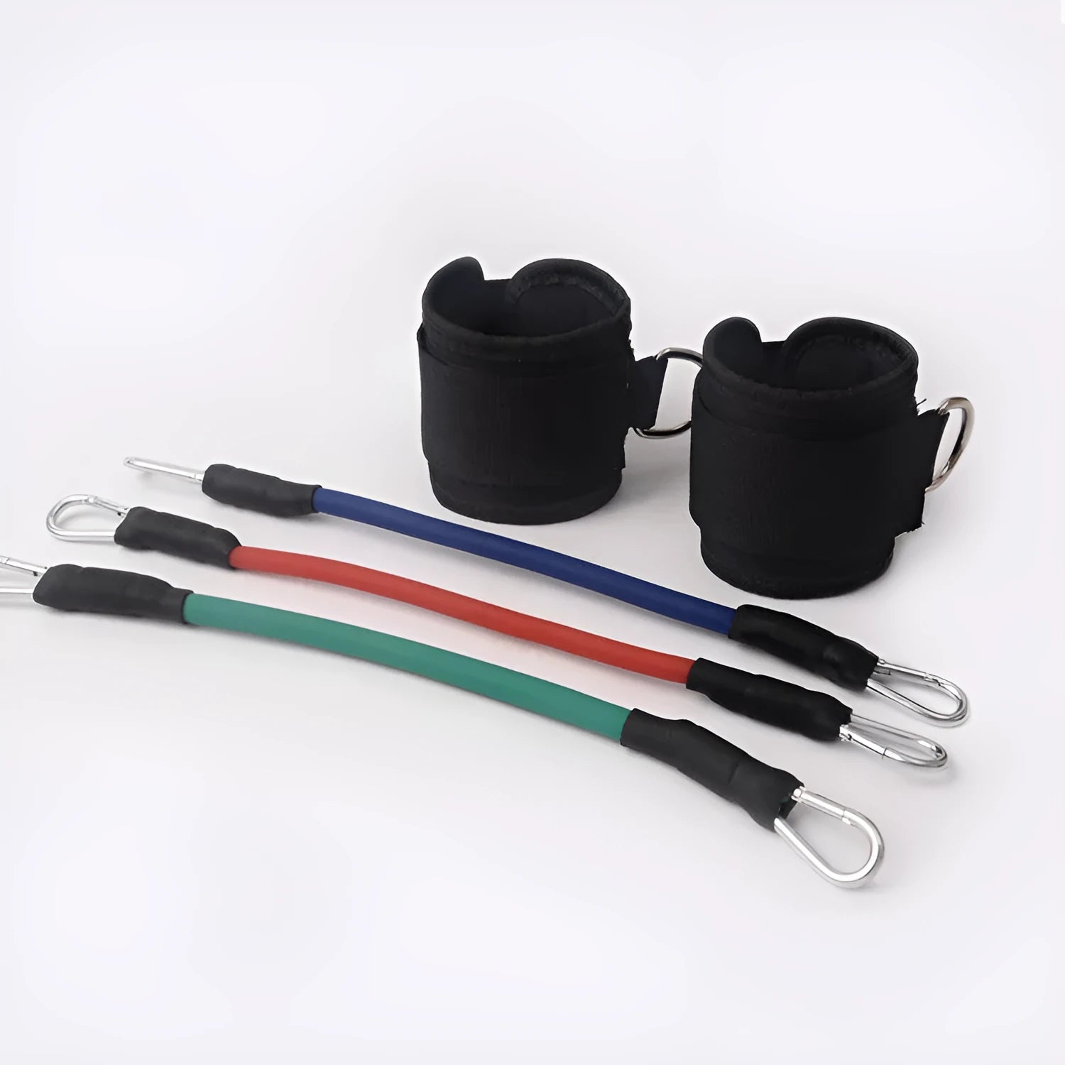 Black leg taekwondo training pull rope set for explosive force resistance conditioning