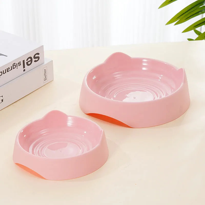 Blue ceramic dog slow feeder bowl with internal maze pattern for small, medium, and large breed puppies.