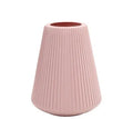 Melamine plastic decorative vase in blue colour measuring 16x20cm with simple design for flower displays