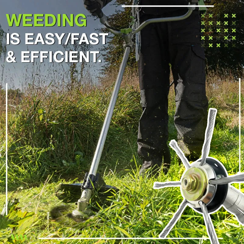 Small lithium electric wire mower general accessories stainless steel 150mm diameter anti-falling steel wire