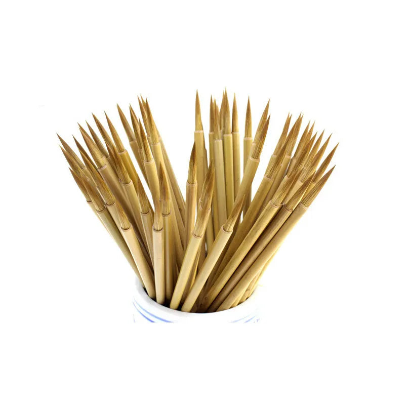 Langhao Hook Line calligraphy brush with wolf hair nib size S