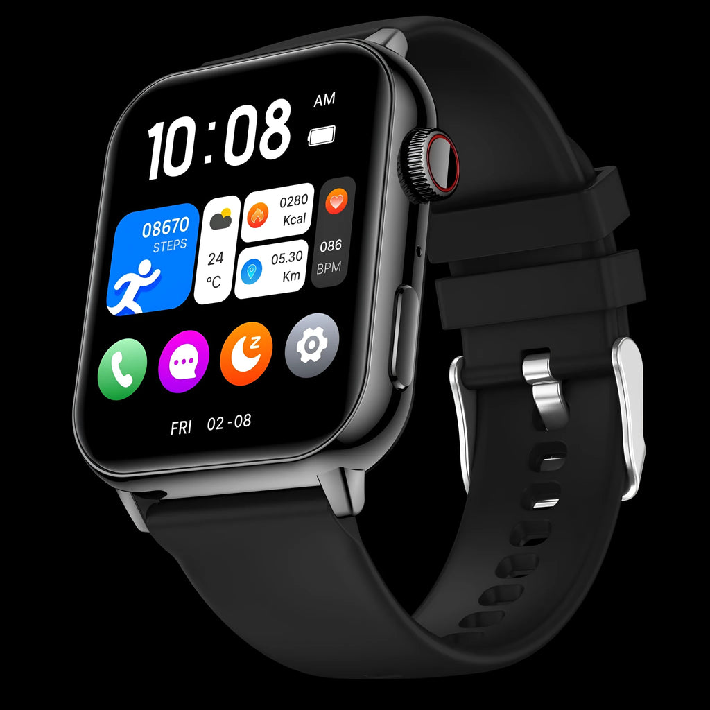 Smart Bluetooth call sports bracelet with TFT touch screen, health monitoring functions, magnetic charging and colour options