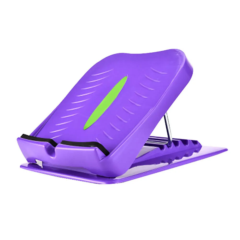 Portable ABS incline board for Achilles stretching, 30.5x27cm, four-position adjustable, black purple or green