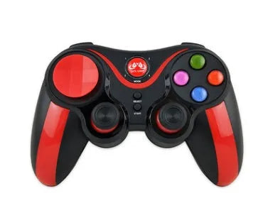 S5 Plus red mobile game console controller with phone bracket, USB interface, ABS build, 17x12.3x6.3cm