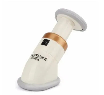 White mini chin massager neck exerciser with 3 resistance springs on white background