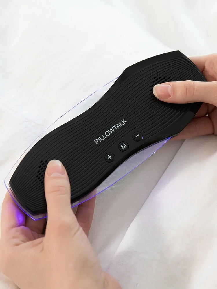 Black true wireless Bluetooth headphones for sleep with built-in microphone and USB charging