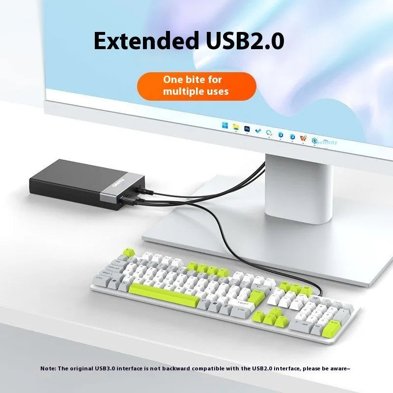 3.5 inch USB 3.0 SATA hard drive enclosure with ABS plastic case and power supply