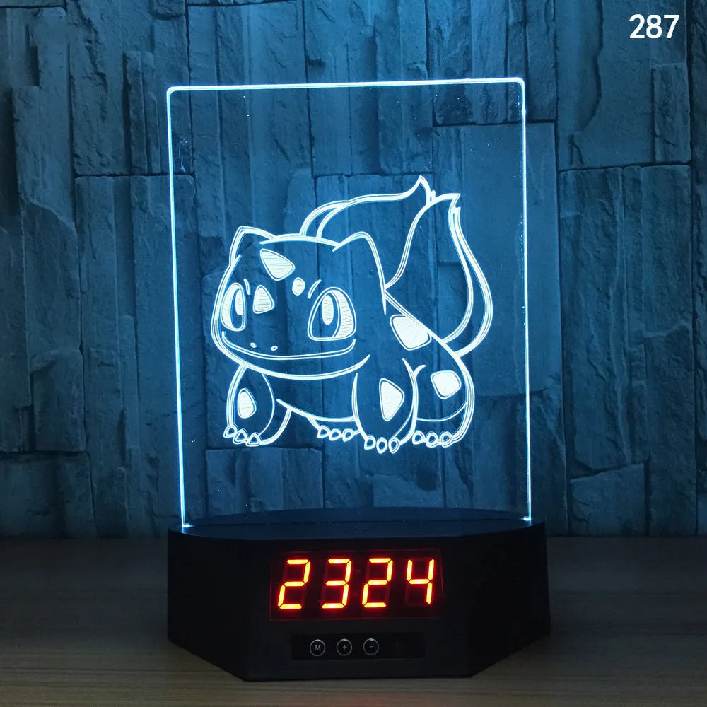 3D glowing dolphin night light LED table lamp with remote control on wooden surface