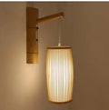 Natural bamboo plait decoration lamp with compact 15cm diameter and 35cm height.