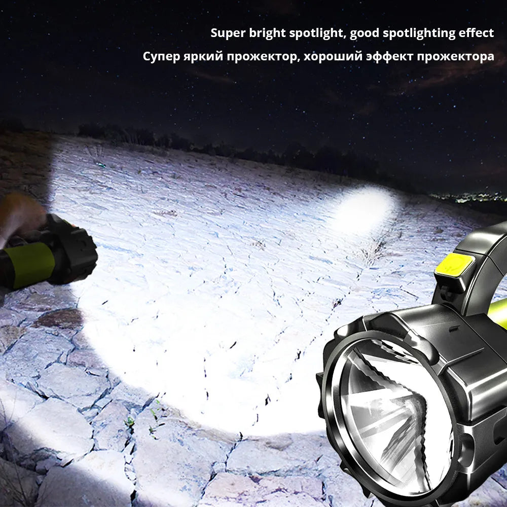H771 multifunctional portable lamp with shoulder strap and USB charging cable, 1000 or 2000 lumens