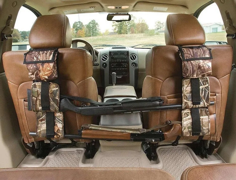 600D Oxford cloth black camouflage car holster 52x18cm front seat back pocket organiser 2-pack