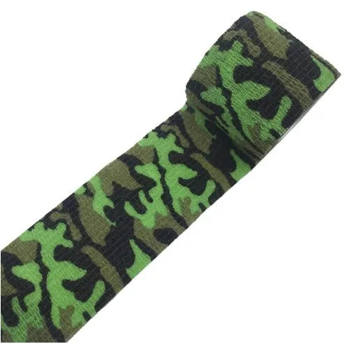 Camouflage self-adhesive elastic bandage 5cm non-woven wrap for first aid support